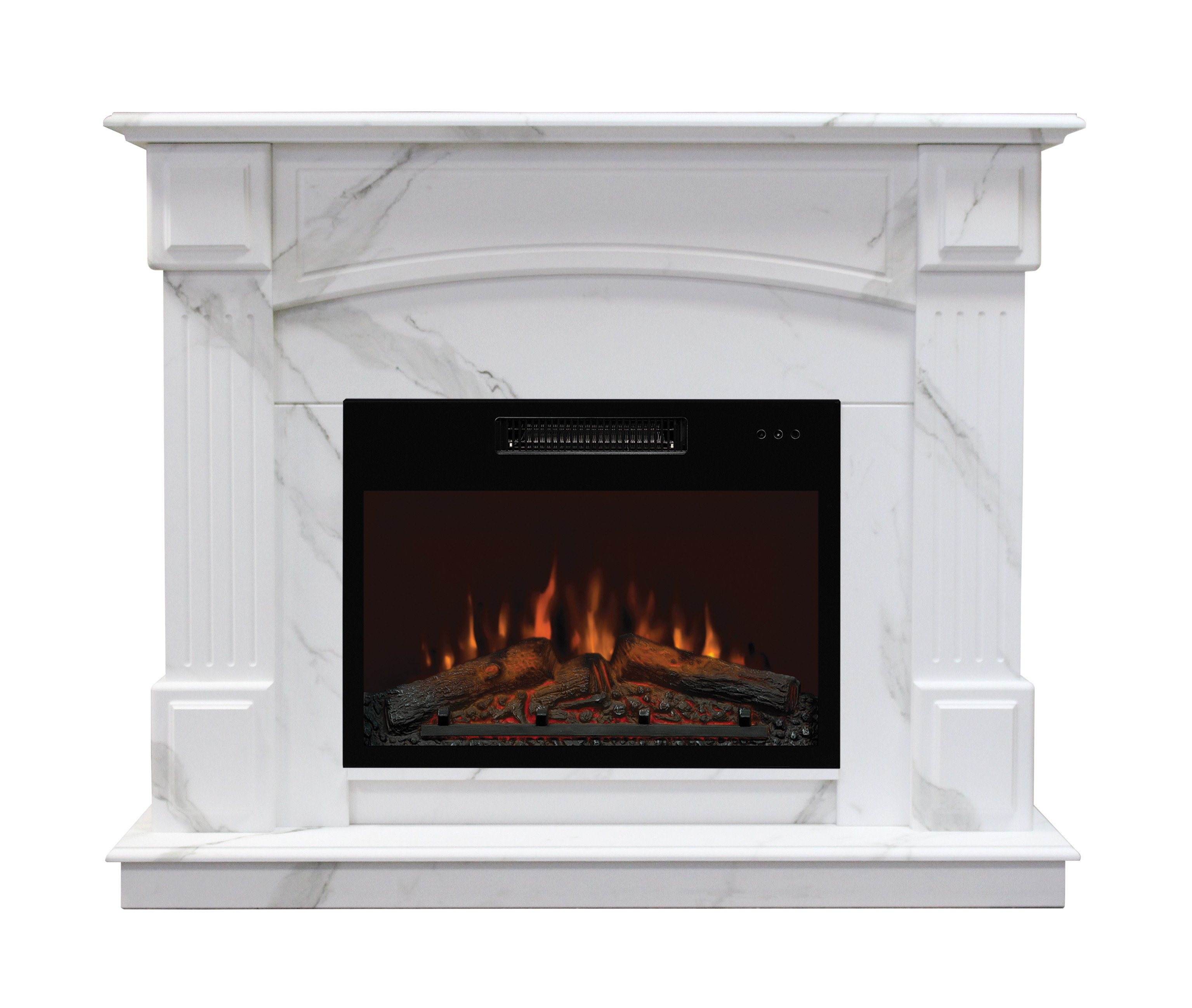 Электрокамин RealFlame Carolina 25,5 WT-F512 c Kendal 24 (Мрамор)