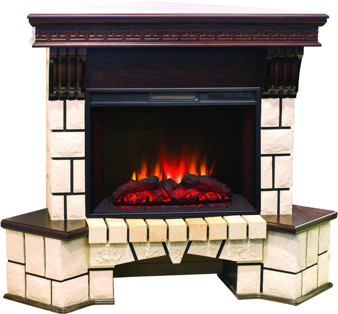 Электрокамин RealFlame Stone New Corner (угловой) 25 AO с Sparta 25,5